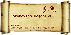 Jakobovics Magdolna névjegykártya